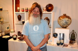 Gordon Hutchens in his gallery