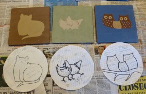 Brigitta will finish her designs at home