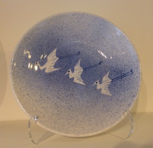 Eiko Okunuki, Plate with 3 Cranes
