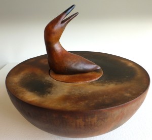 Jean Pedersen Ellis, 'Calling' Double-sided lidded bowl