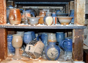 Close-up of the middle, saltiest area of the kiln