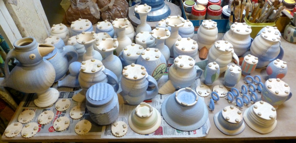 wadded pots