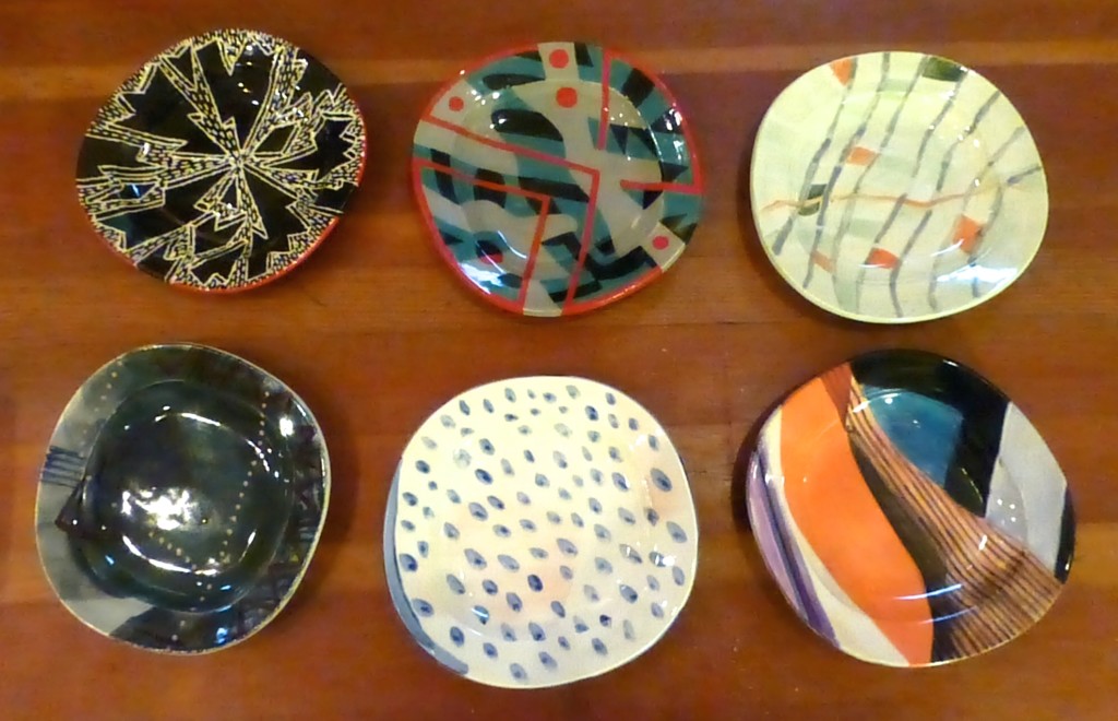 Gala Set of Six Plates, this year by Eric M, Paul M, Jacquie R, Renee VH, Elizabeth M & Mina T