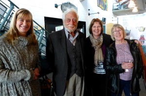 Eva Erdos, Santo Mignosa, Susan Gorris & June MacDonald beside the Ebring display.