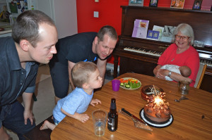 l to r. Mike, Caleb, Steve, me and Bennett