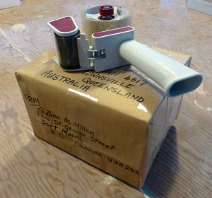 2 1/2 lb parcel to be airmailed