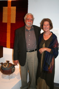 Santo and Susan with Santo's sculpture 2011
