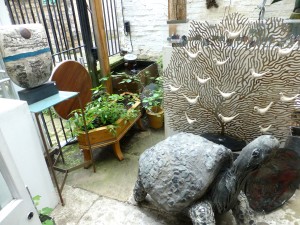 Outdoor sculpture area