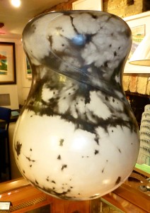 Antonia Salmon sculptural, pit-fired vessel