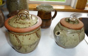 Tony's favourite is the lidded jar on the left.