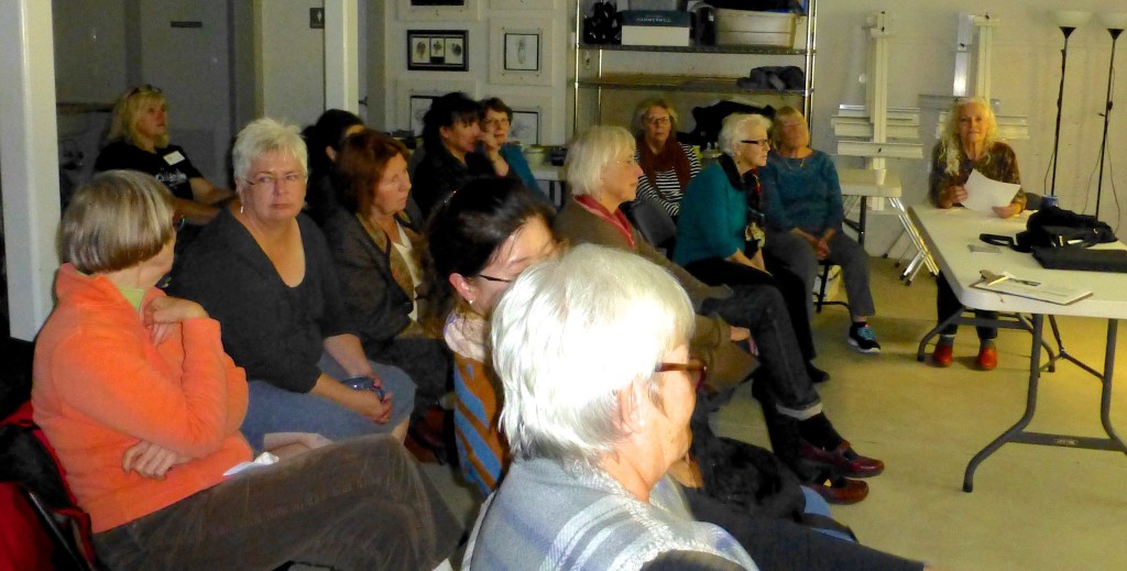 a good crowd for Linda's talk