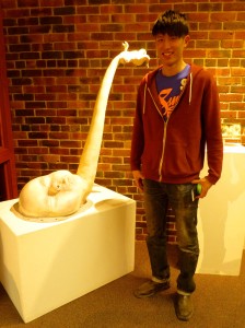 Ray Tse in the gallery