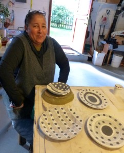 Jan with b&w plates