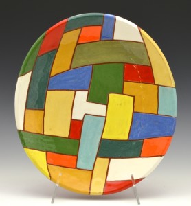 Thinking of Sonia Delaunay plate