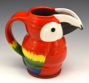 Scarlet Macaw Jugbird