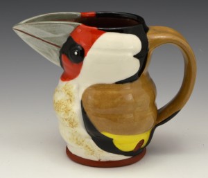 English Goldfinch jug bird