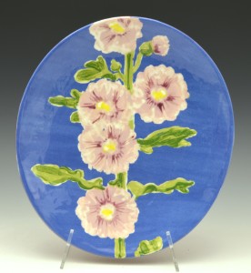 Hollyhock plate
