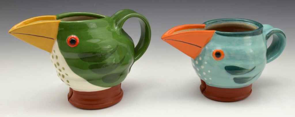 Green & Turquoise jugbirds